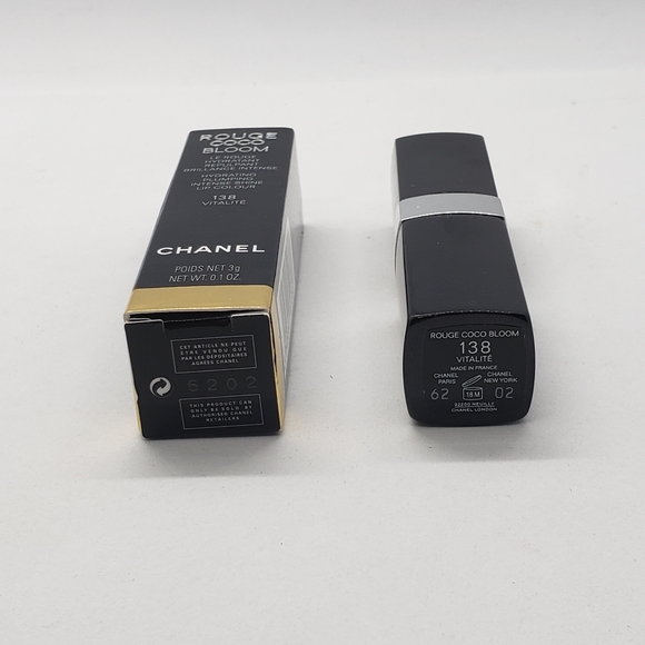 Chanel Rouge Coco Bloom Hydrating Plumping Shine Lip Color 3g - 138 Vitalite - Picture 2 of 2